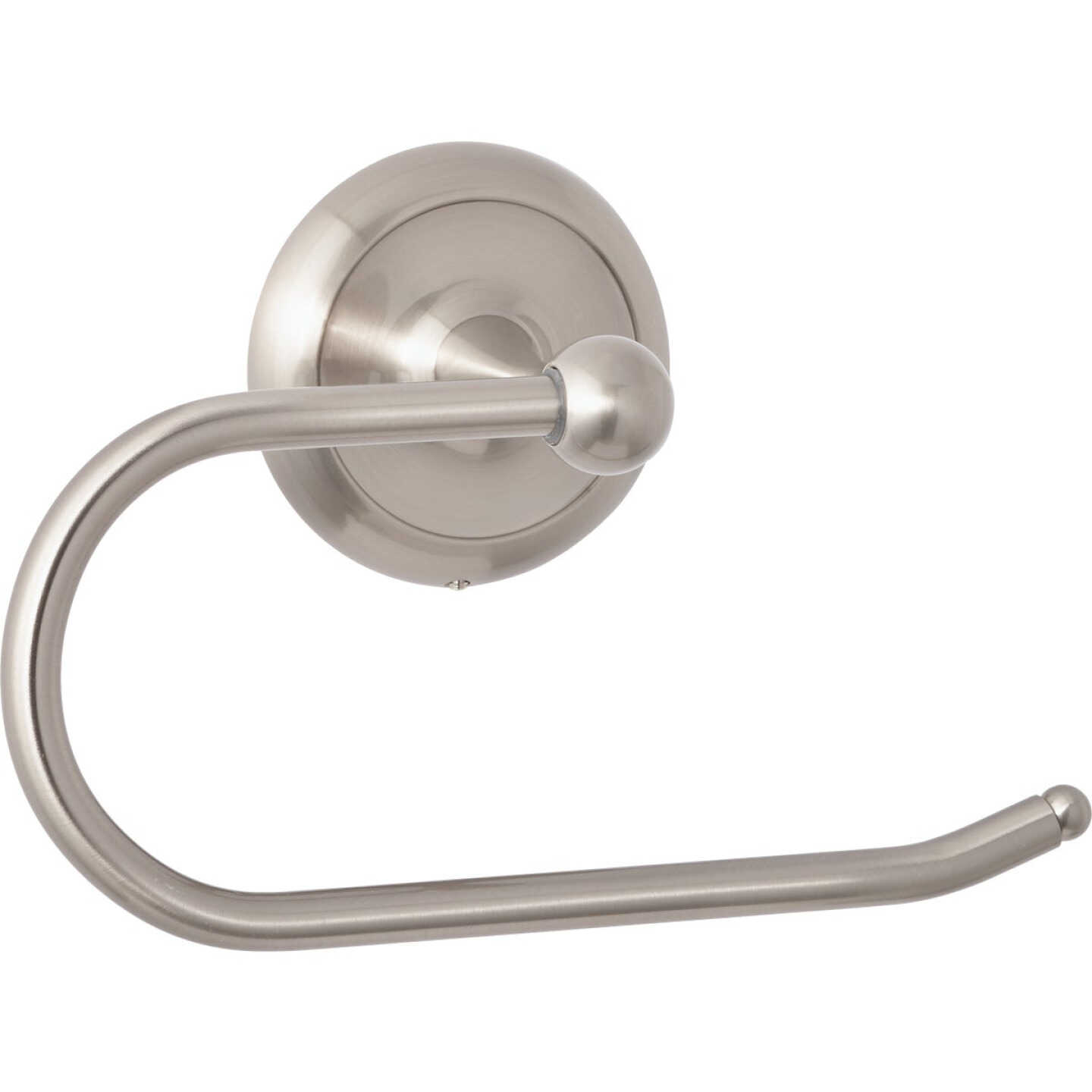 Home Impressions Aria Brushed Nickel Single Post Wall Mount Toilet Paper Holder Image 1