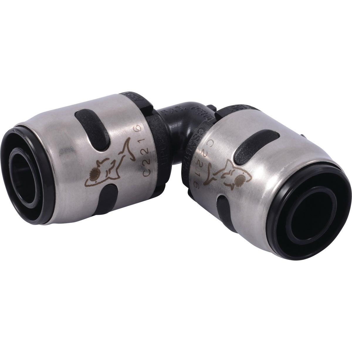 SharkBite EvoPex 1/2 In. x 1/2 In. 90 Deg. Push-to-Connect Plastic Elbow (1/4 Bend) (6-Pack)