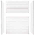 Bootz NexTile 6030 60 In. x 74 In. x 30 In. Direct-to-Stud Shower Wall Kit in White (4-Piece) Image 6