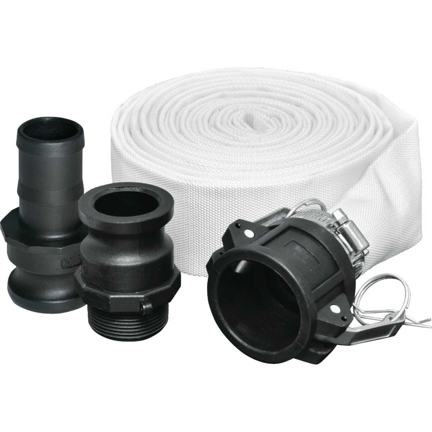 DEWALT 1-1/2 In. x 25 Ft. Industrial Strength Discharge Hose Kit Image 1