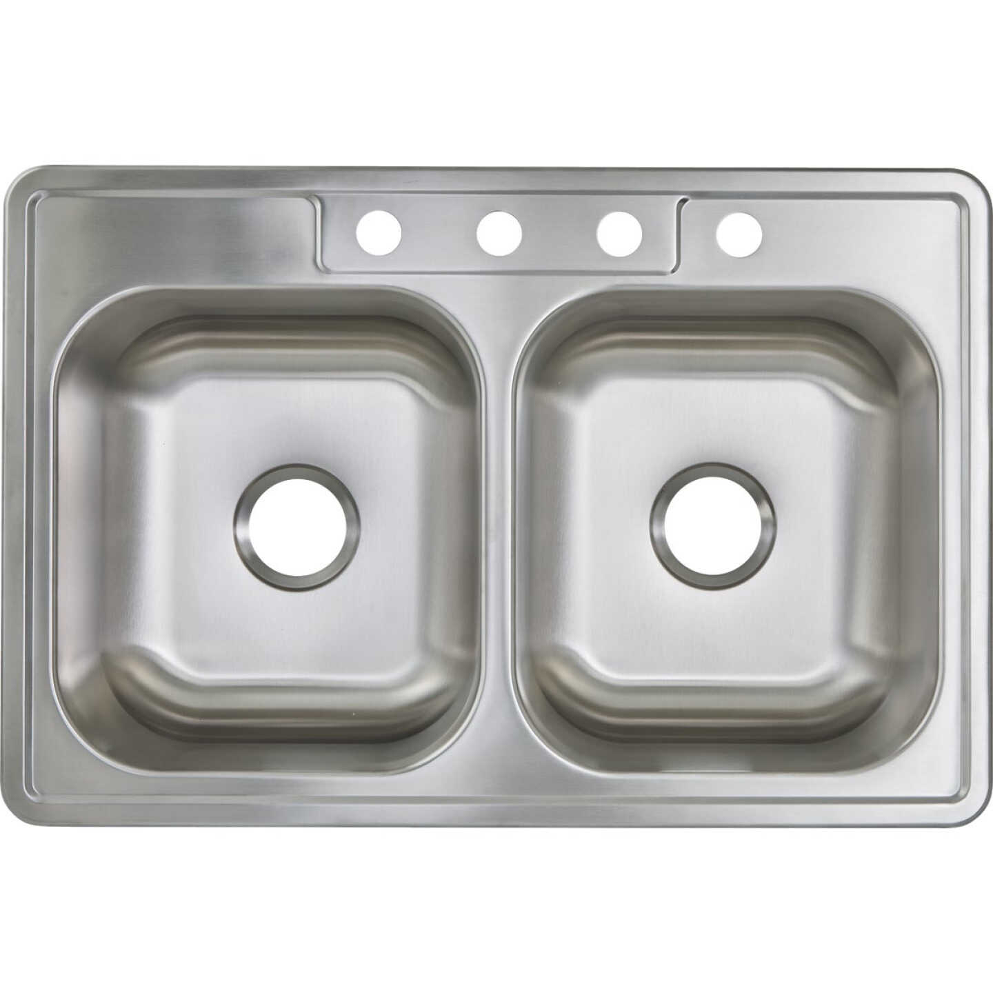 Common Goods 33 In. x 22 In. x 8 In. Single Bowl Dual Mount Curved Front Apron Farm Kitchen Sink Image 3