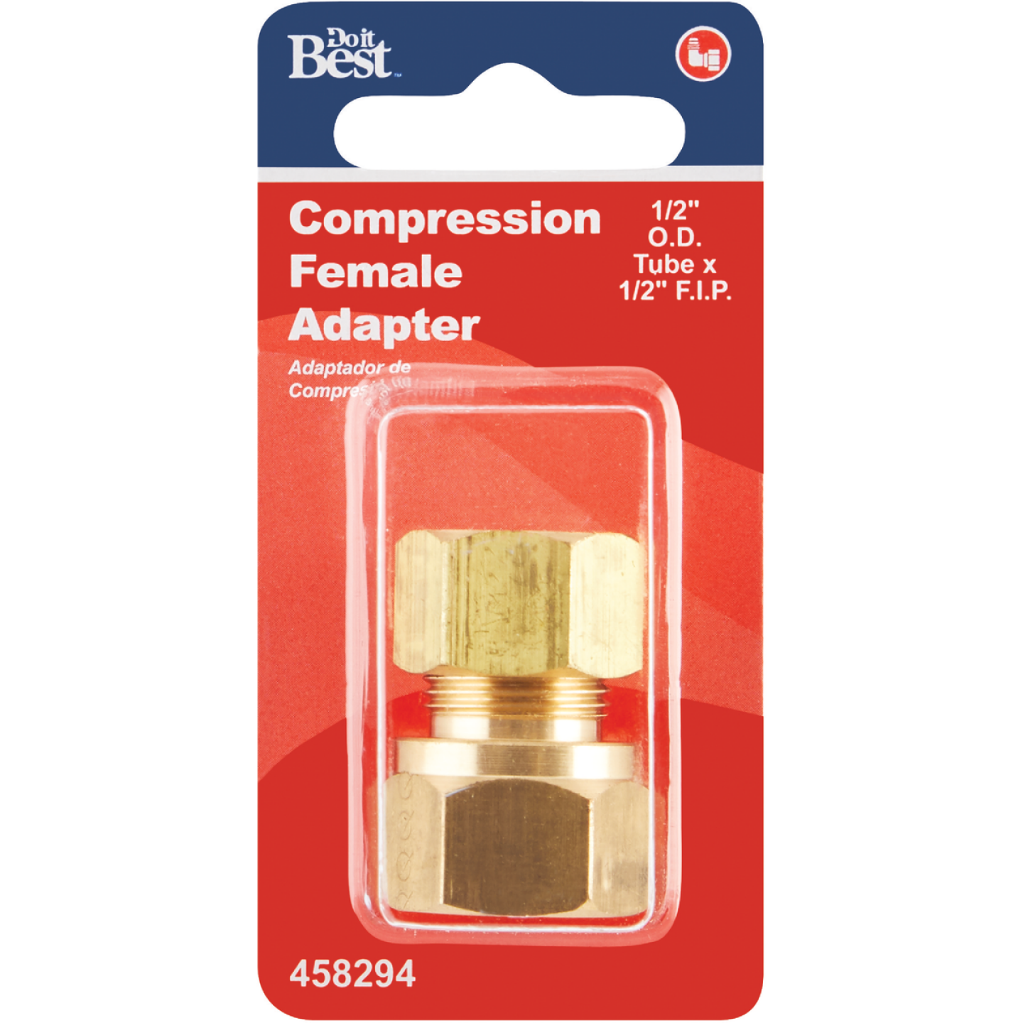 Do it 1/2 In. x 1/2 In. Brass Union Compression Adapter Image 2