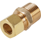 Do it 3/8 In. x 3/8 In. Brass Male Union Compression Adapter Image 1