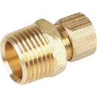 Do it 3/8 In. x 1/2 In. Brass Male Union Compression Adapter Image 1
