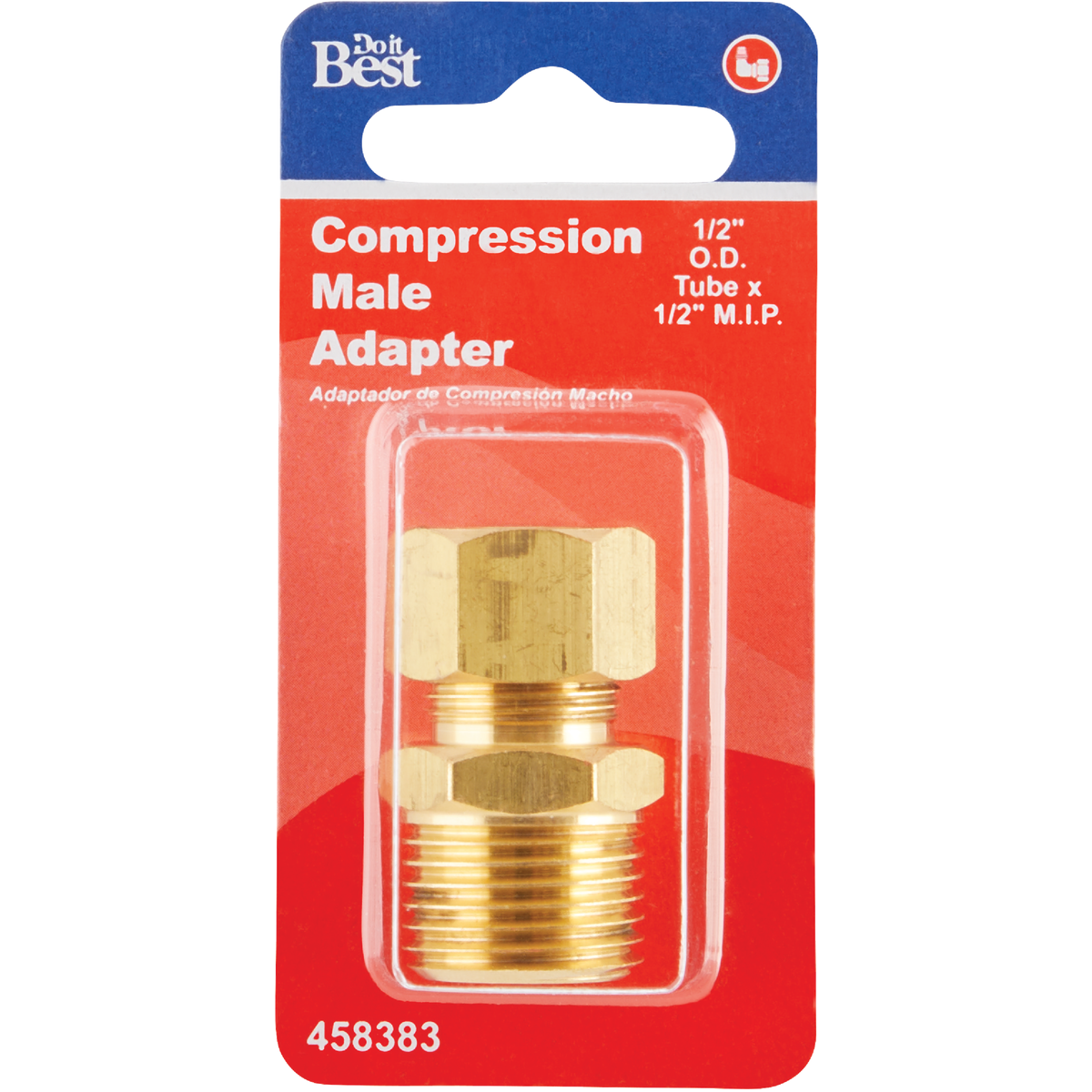 Do it 1/2 In. x 1/2 In. Brass Male Union Compression Adapter Image 2