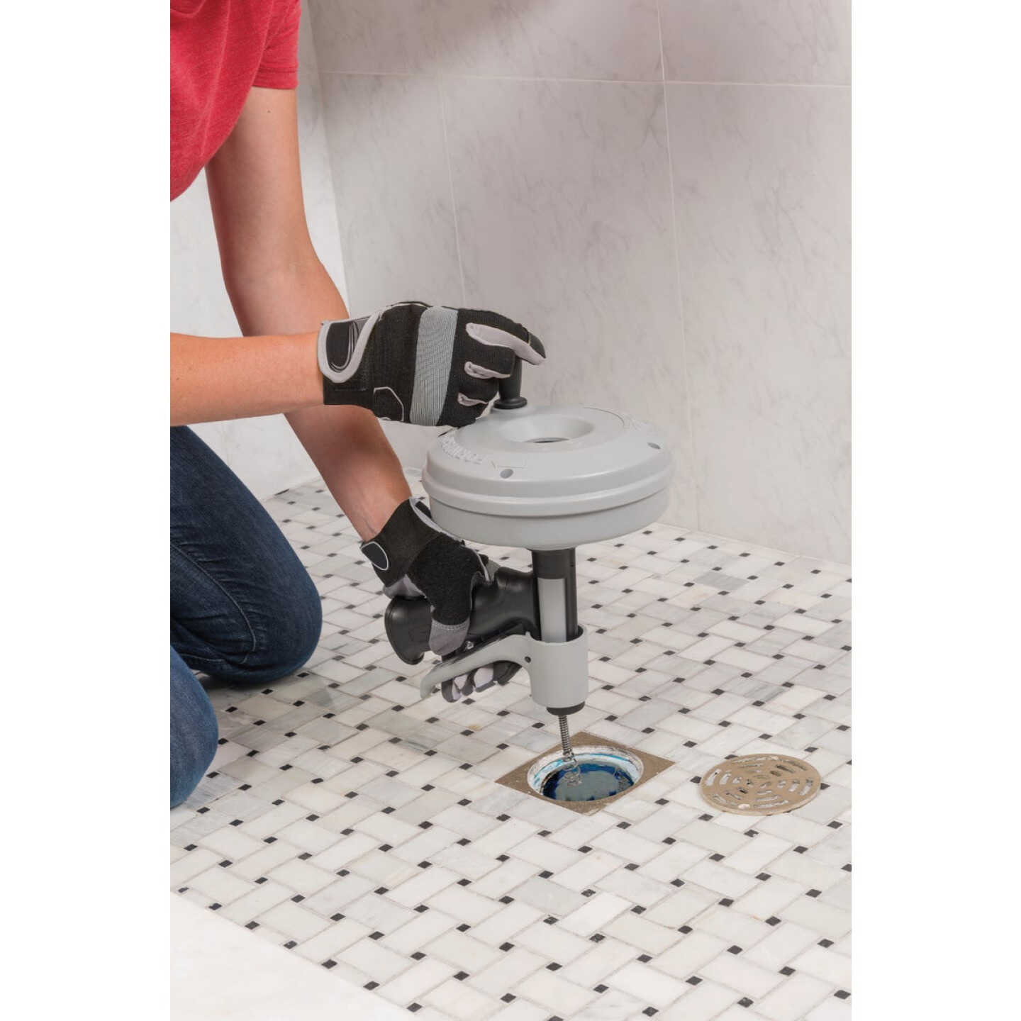 Ridgid Kwik-Spin+ 1/4 In. x 25 Ft. Snake Drain Auger Image 3