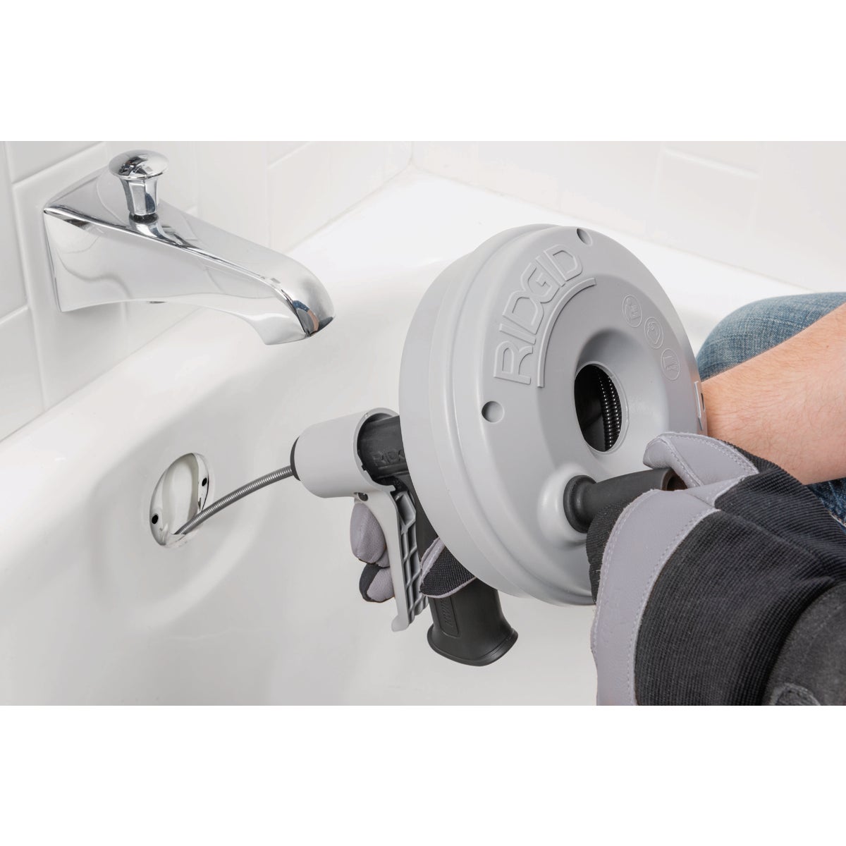 Ridgid Kwik-Spin+ 1/4 In. x 25 Ft. Snake Drain Auger Image 2