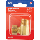 Do it 1/2 In. x 1/2 In. Male 90 Deg. Low Lead Compression Brass Elbow (1/4 Bend) Image 2
