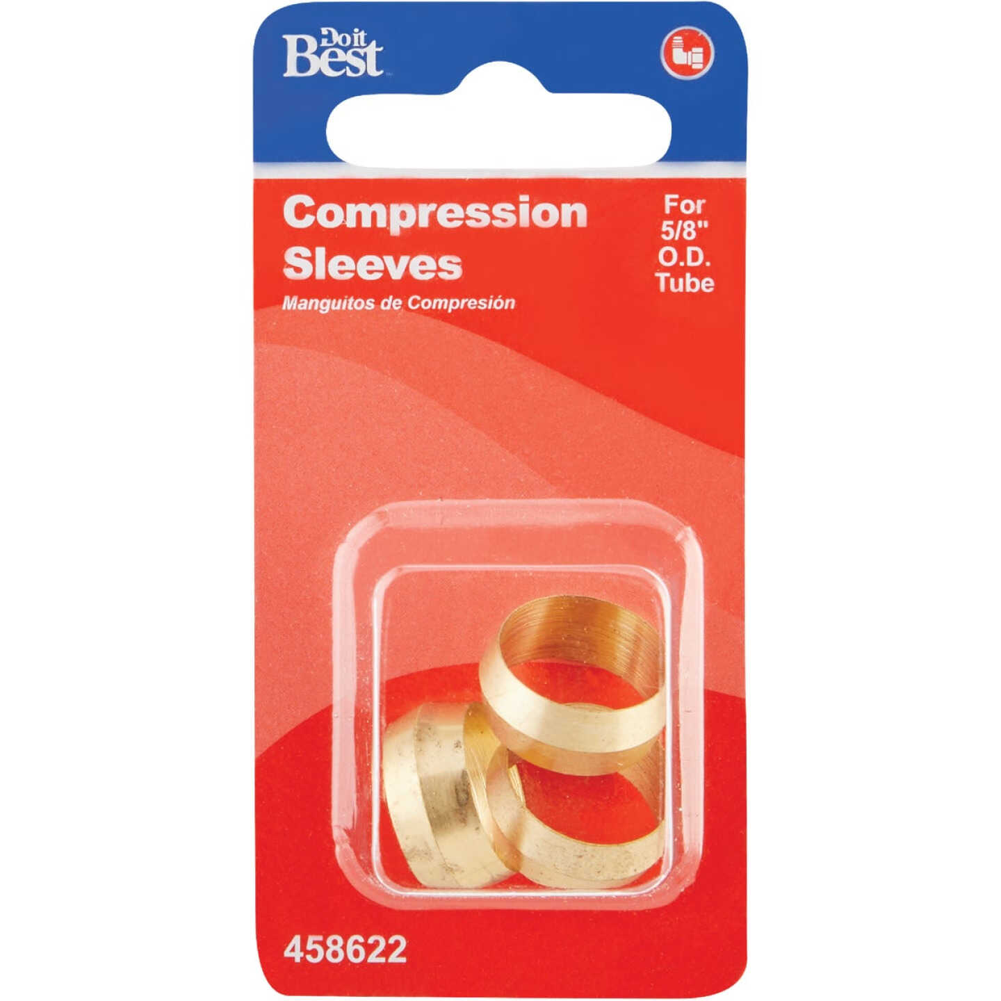 Do it 5/8 In. Brass Compression Sleeve (3-Pack) Image 2