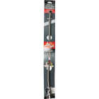 Keeney 5/8 In. x 20 In. Stainless Steel Quick Lock Toilet Supply Tube with Straight Quarter Turn Valve Image 2