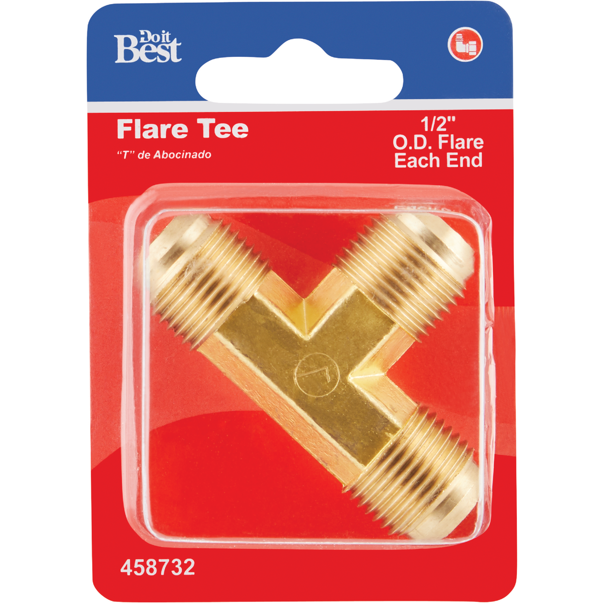 Do it 1/2 In. Flare Brass Tee Image 2