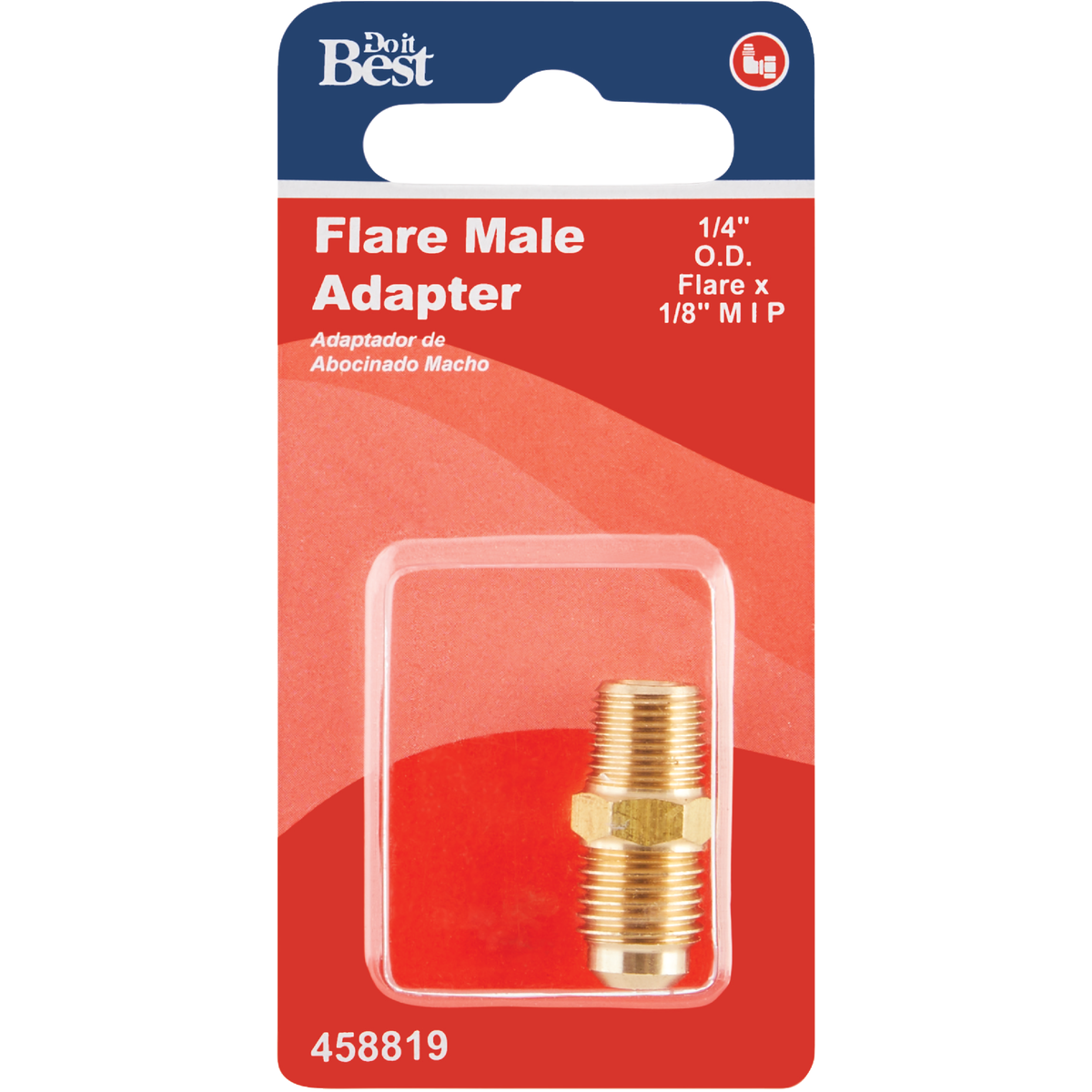 Do it 1/4 In. x 1/8 In. Brass Male Flare Adapter Image 2