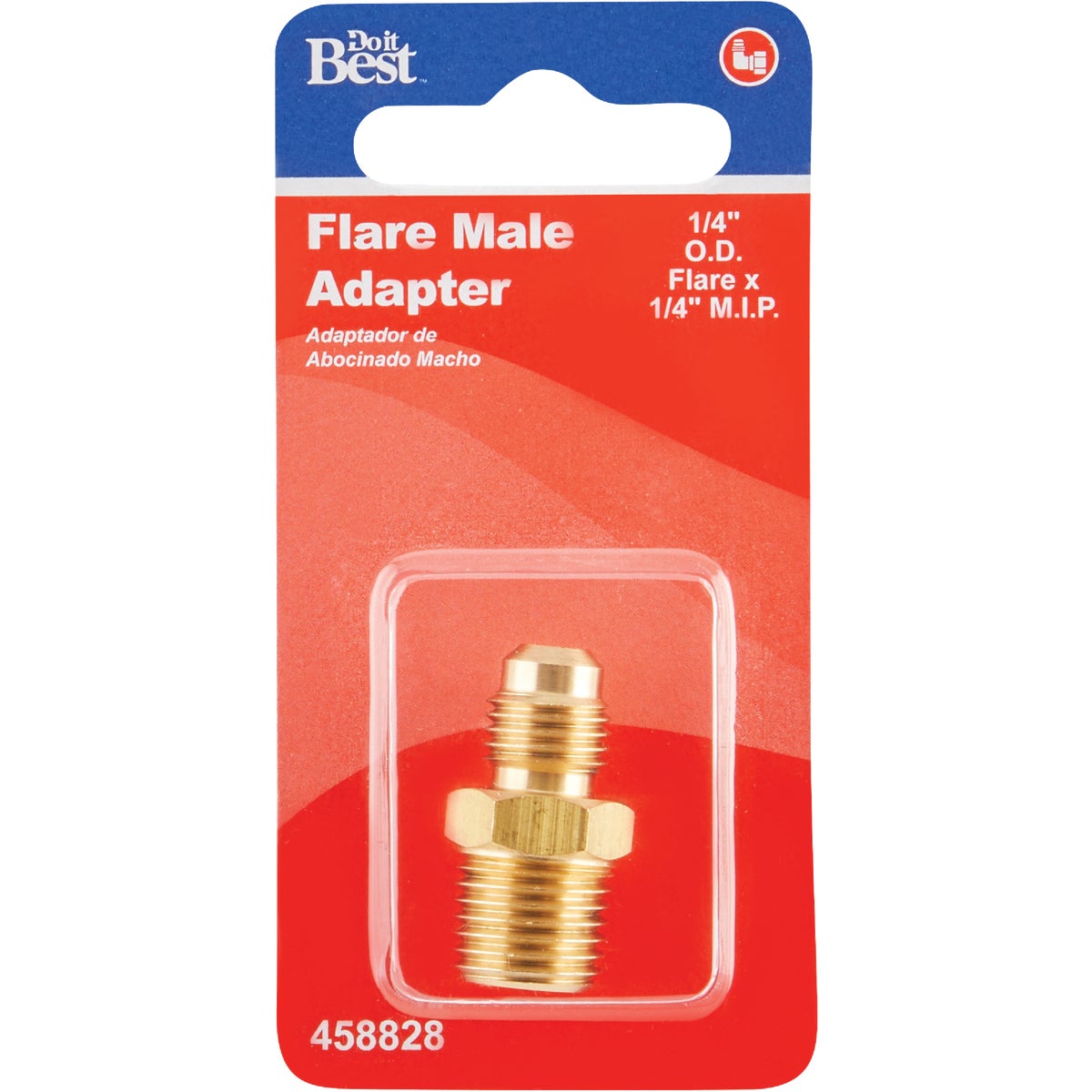 Do it 1/4 In. x 1/4 In. Brass Male Flare Adapter Image 2