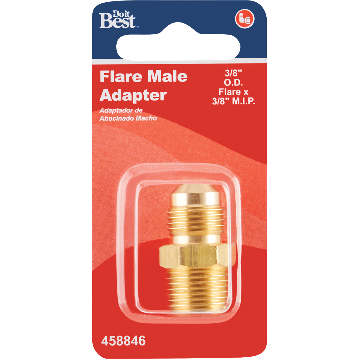 Do it 3/8 In. x 3/8 In. Brass Male Flare Adapter Image 2