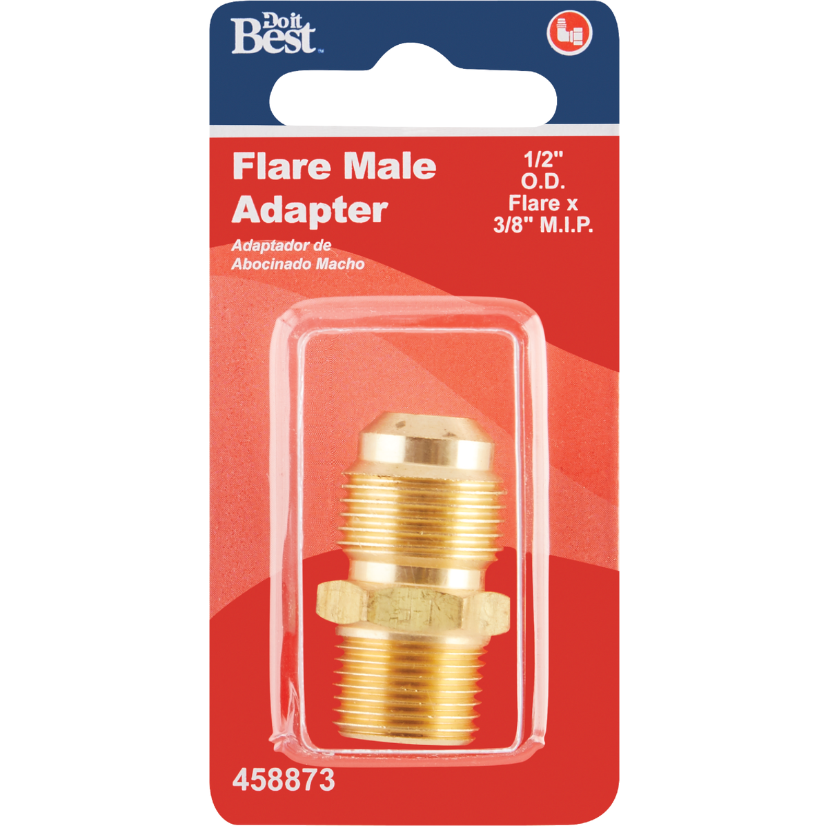 Do it 1/2 In. x 3/8 In. Brass Male Flare Adapter Image 2