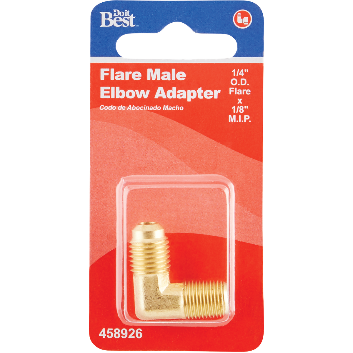 Do it 1/4 In. x 1/8 In. MIP 90 Deg. Flare Brass Elbow (1/4 Bend) Image 2