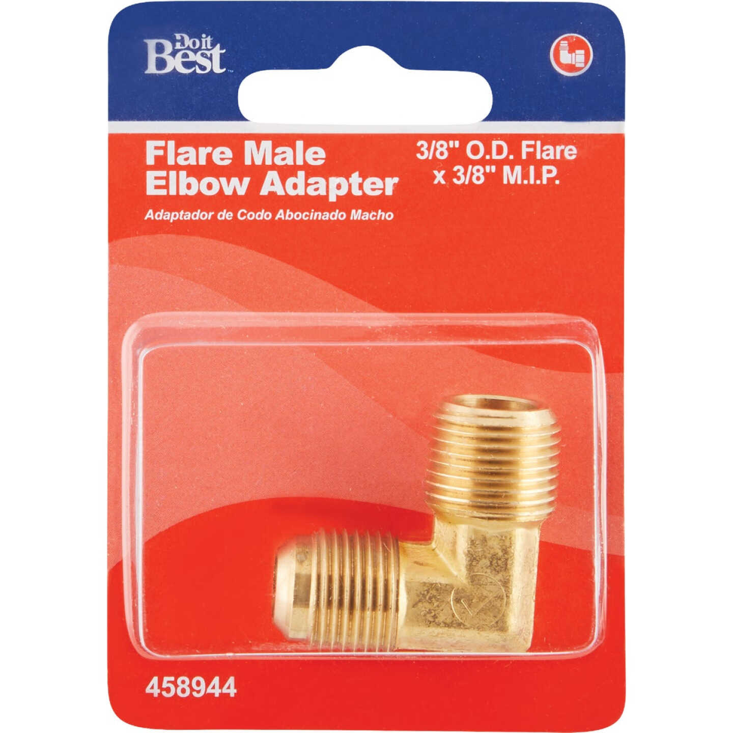 Do it 3/8 In. x 3/8 In. MIP 90 Deg. Flare Brass Elbow (1/4 Bend) Image 2
