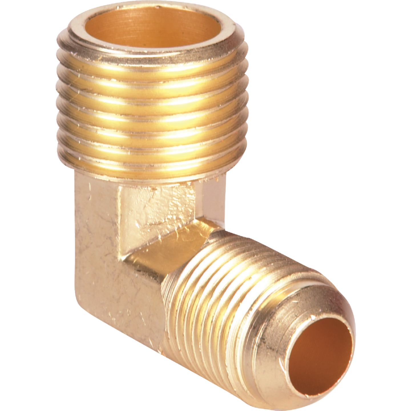 Do it 3/8 In. x 1/2 In. MIP 90 Deg. Flare Brass Elbow (1/4 Bend) Image 1
