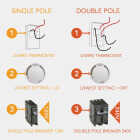 Cadet 22A Mechanical Single Pole Wall Thermostat, White Image 2