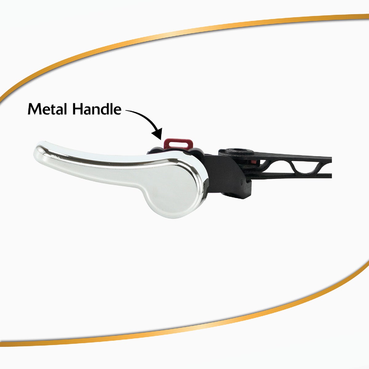 Korky Universal Chrome Flush Tank Lever with Plastic Handle Image 3