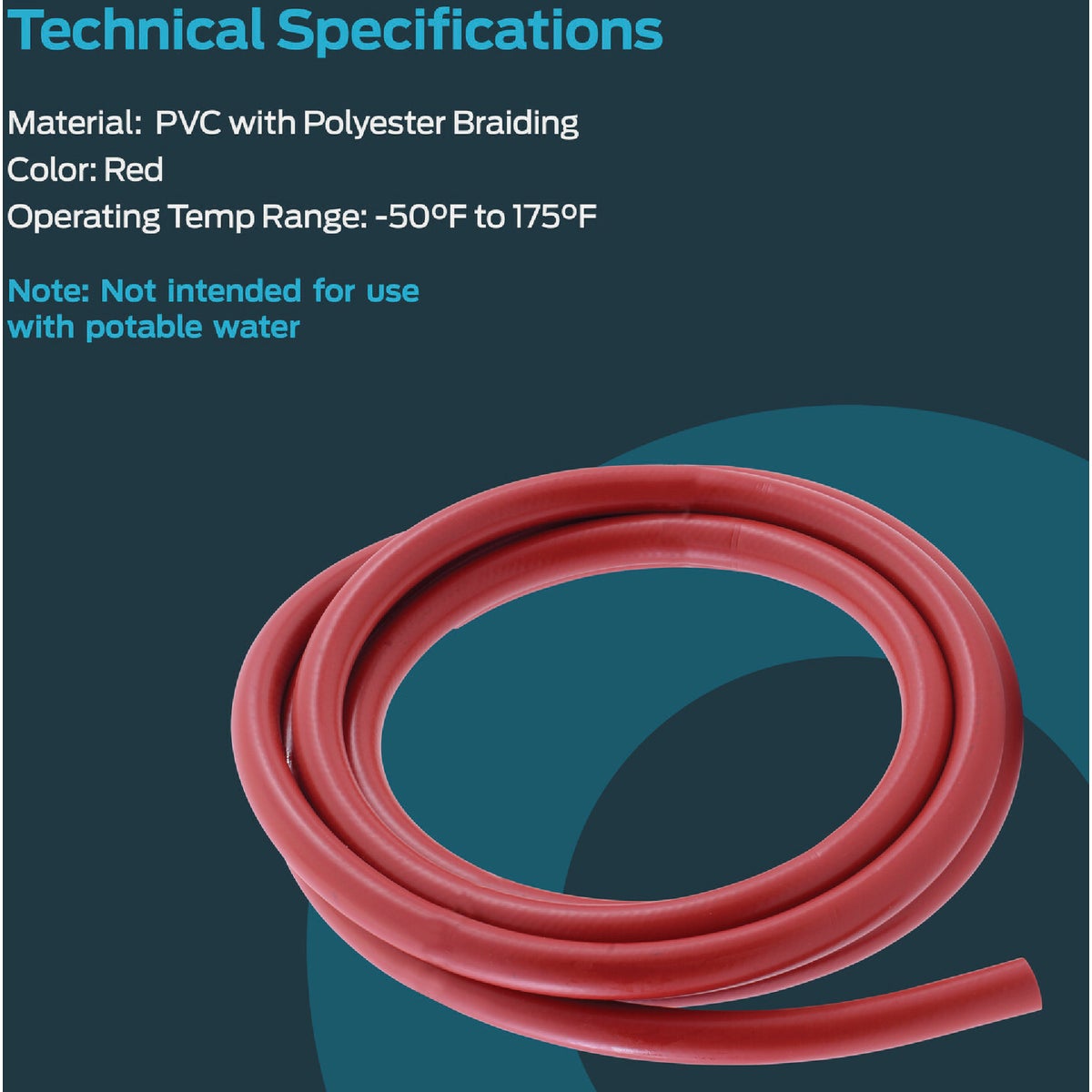 Eastman EZ-Flo 1/2 In. ID x 10 Ft. L. PVC Air Hose Image 4