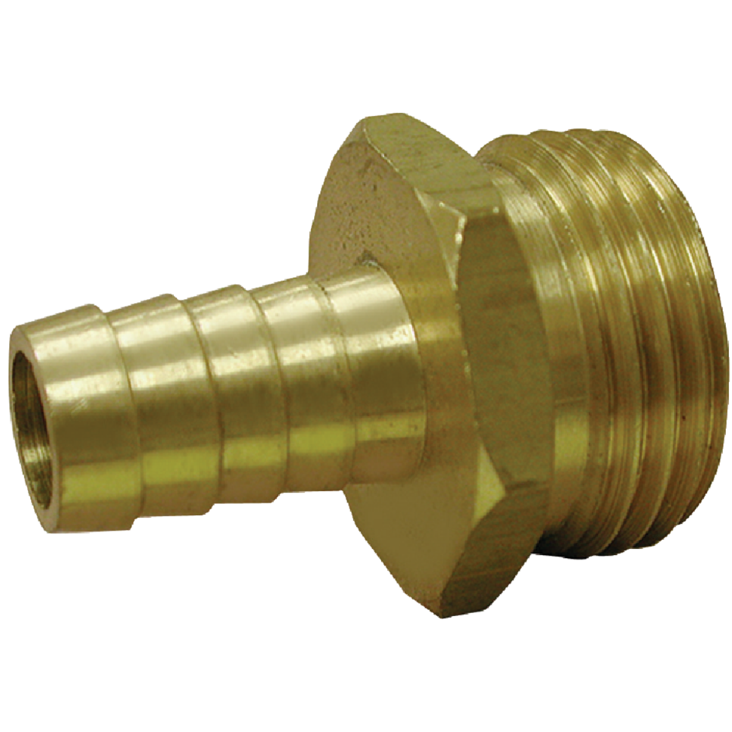 Anderson Metals 3/4 In. Barb x 3/4 In. MHT Brass Hose Barb Image 1