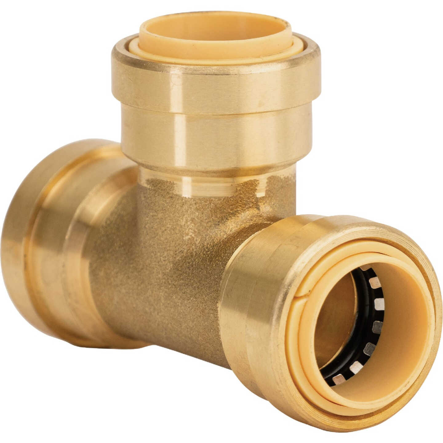 QuickFitting 3/4 In. x 3/4 In. x 3/4 In. Push-to-Connect Brass Tee Image 1
