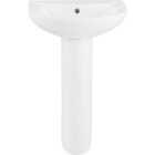 Common Goods Grove 20 In. White Pedestal Sink & Base Image 1
