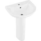 Common Goods Grove 20 In. White Pedestal Sink & Base Image 7