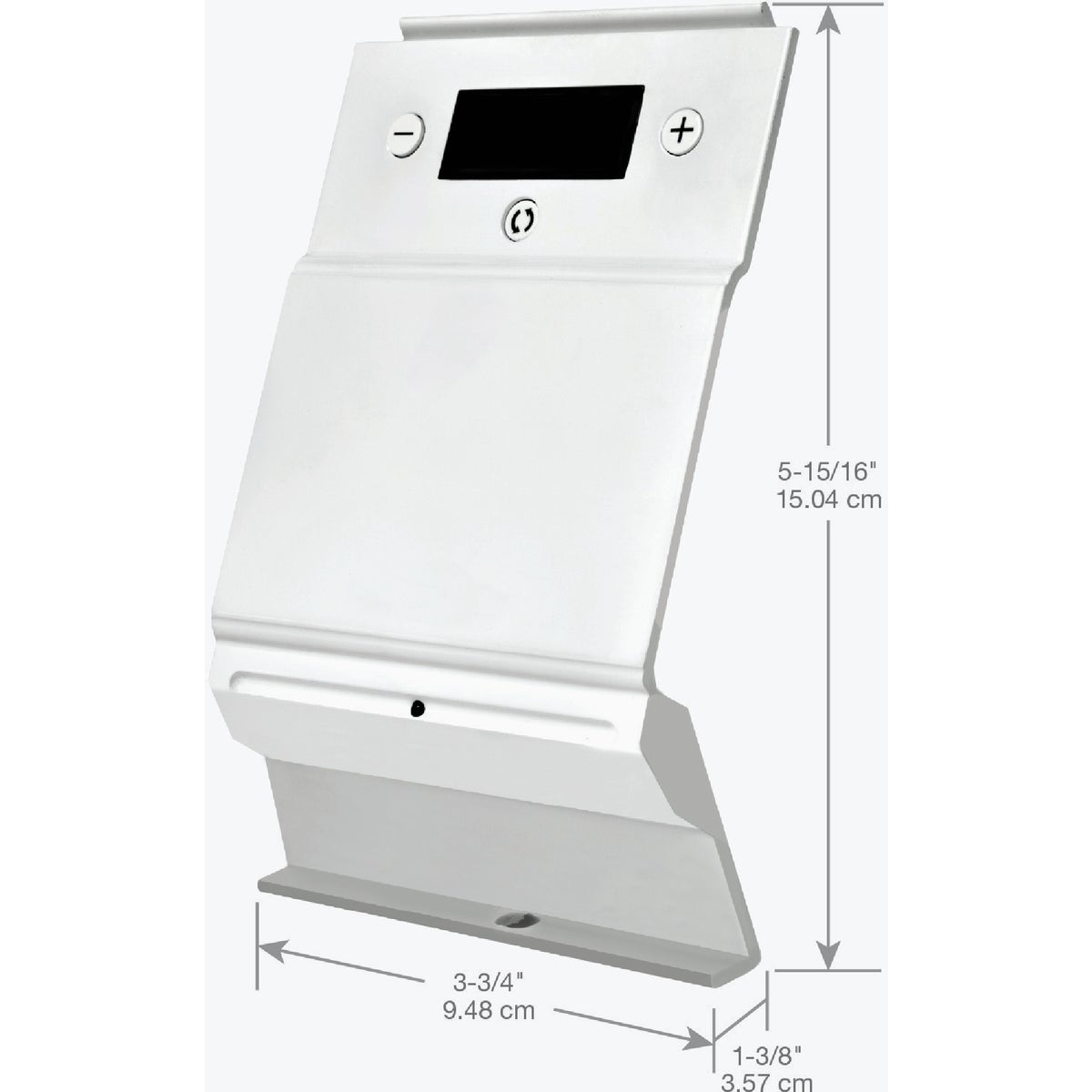 Cadet F Series Built-In Single Pole Digital Thermostat for Electric Baseboard Heaters, White Image 2