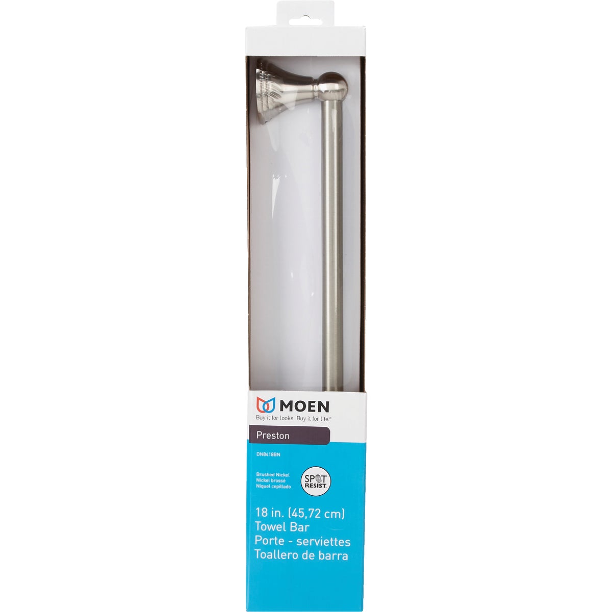 Moen Preston 18 In. Towel Bar, Brushed Nickel Image 2