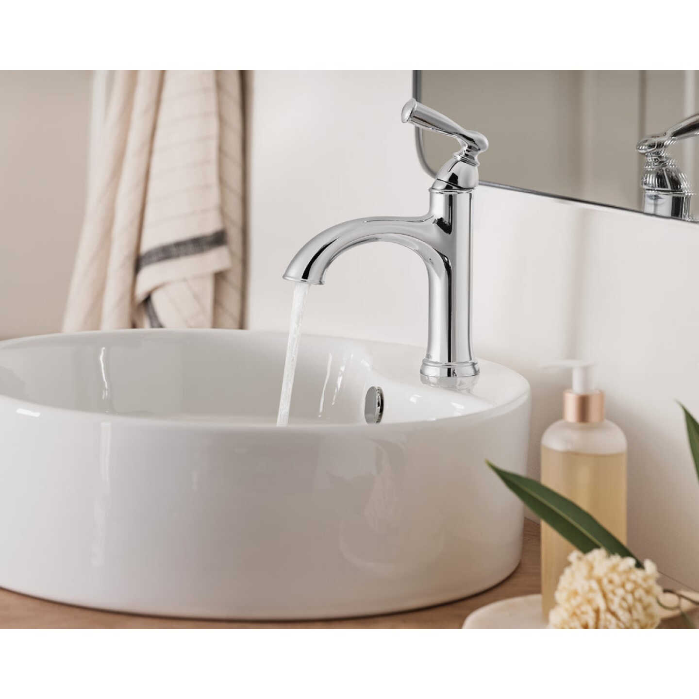 Moen Banbury 1-Handle Lever Centerset Bathroom Faucet, Chrome Image 3
