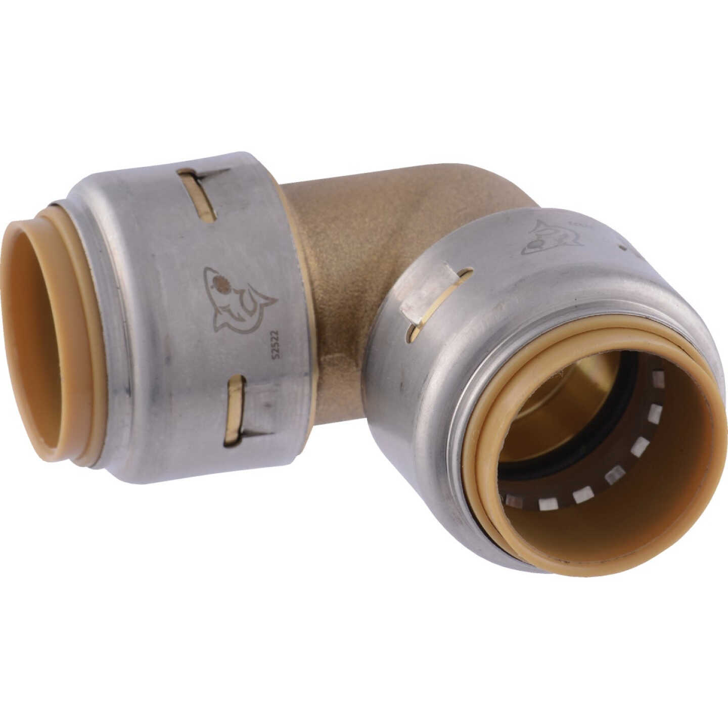 SharkBite 3/4 In. x 3/4 In. 90 Deg. Push-to-Connect Brass Elbow (1/4 Bend) (4-Pack) Image 7
