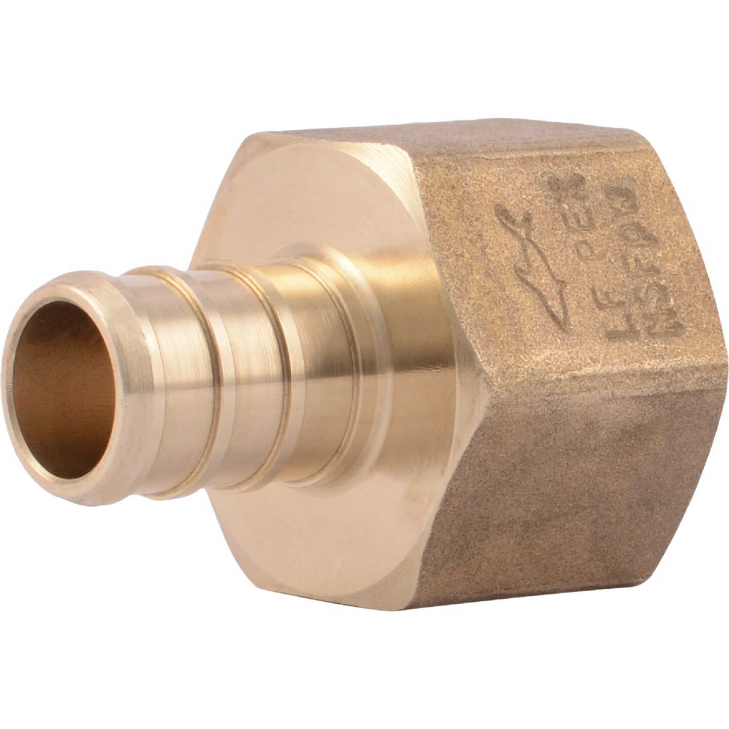 SharkBite 1/2 In. Barb x 1/2 In. FIP Brass PEX Adapter Image 1