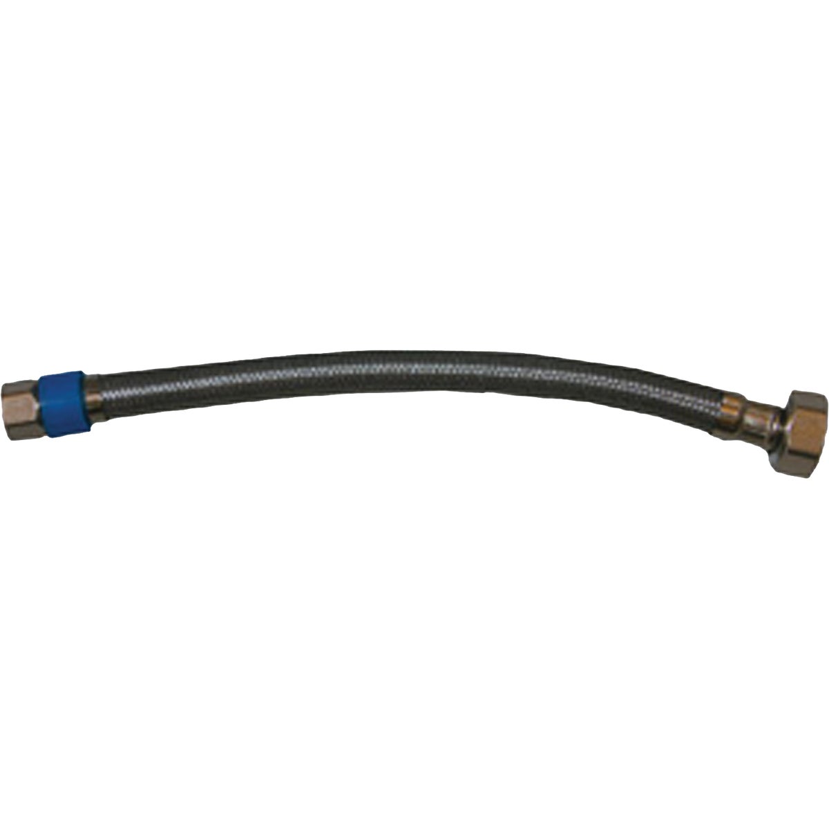 LASCO 3/8 In. Fine Flare x 1/2 In. FIP x 20 In. Stainless Steel Braided Faucet Connector