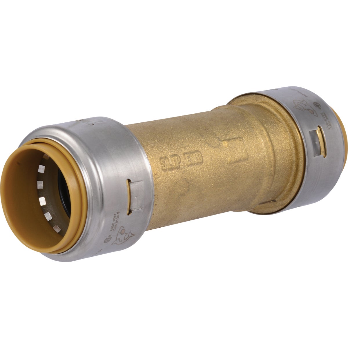 SharkBite 1 In. Push-to-Connect Brass Repair Coupling