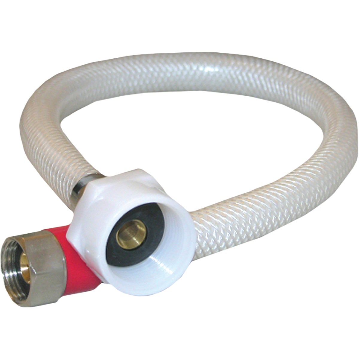 LASCO 1/2 In. Compression x 7/8 In. Ballcock x 16 In. Poly Braided Vinyl Toilet Connector