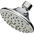 HomePointe Shower Head, Fixed Mount, 5 Settings, Chrome Plastic Image 1
