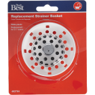 Do it 3-1/2 In. White Plastic Basket Strainer Stopper Image 2