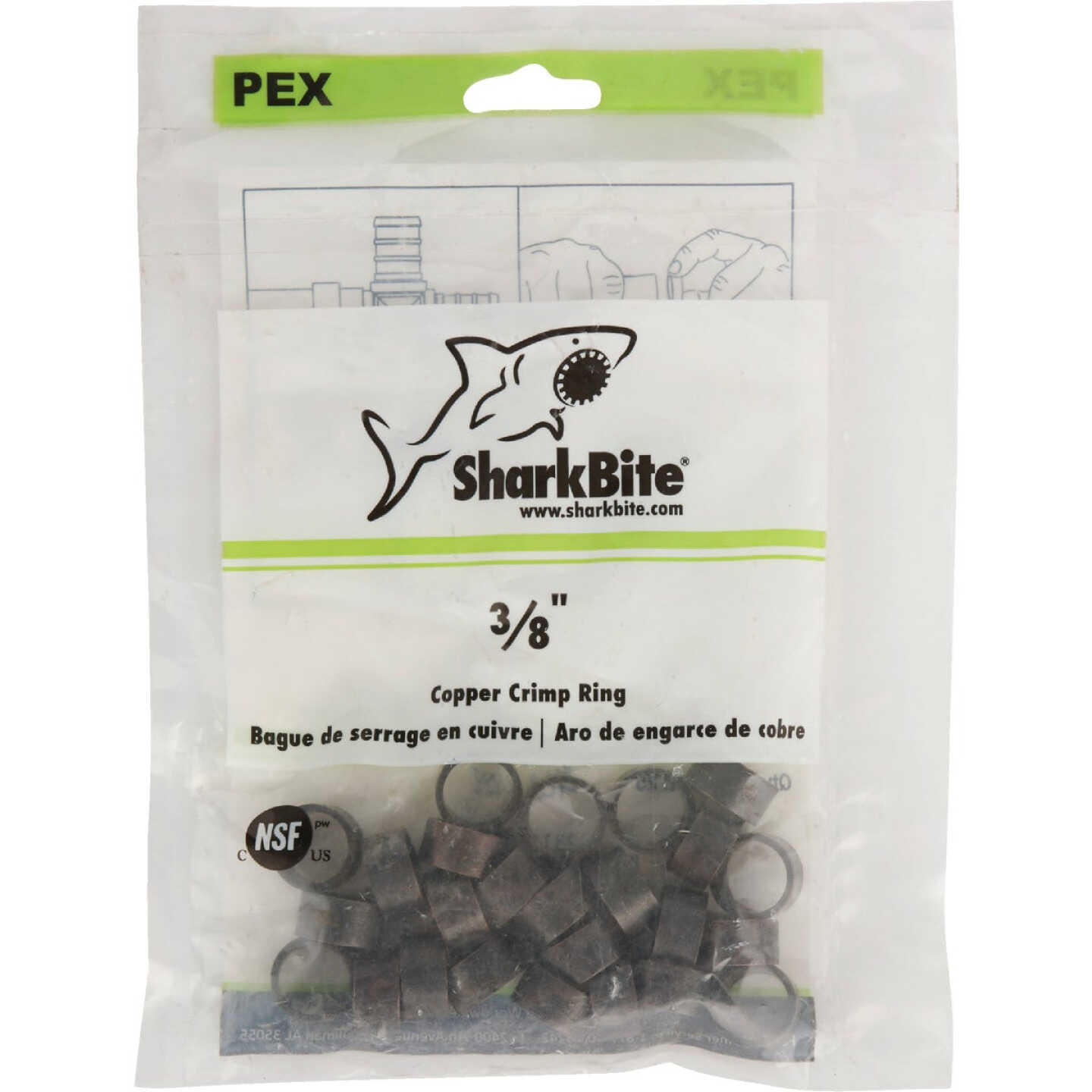 SharkBite 3/8 In. Copper PEX Crimp Ring (25-Pack) Image 2