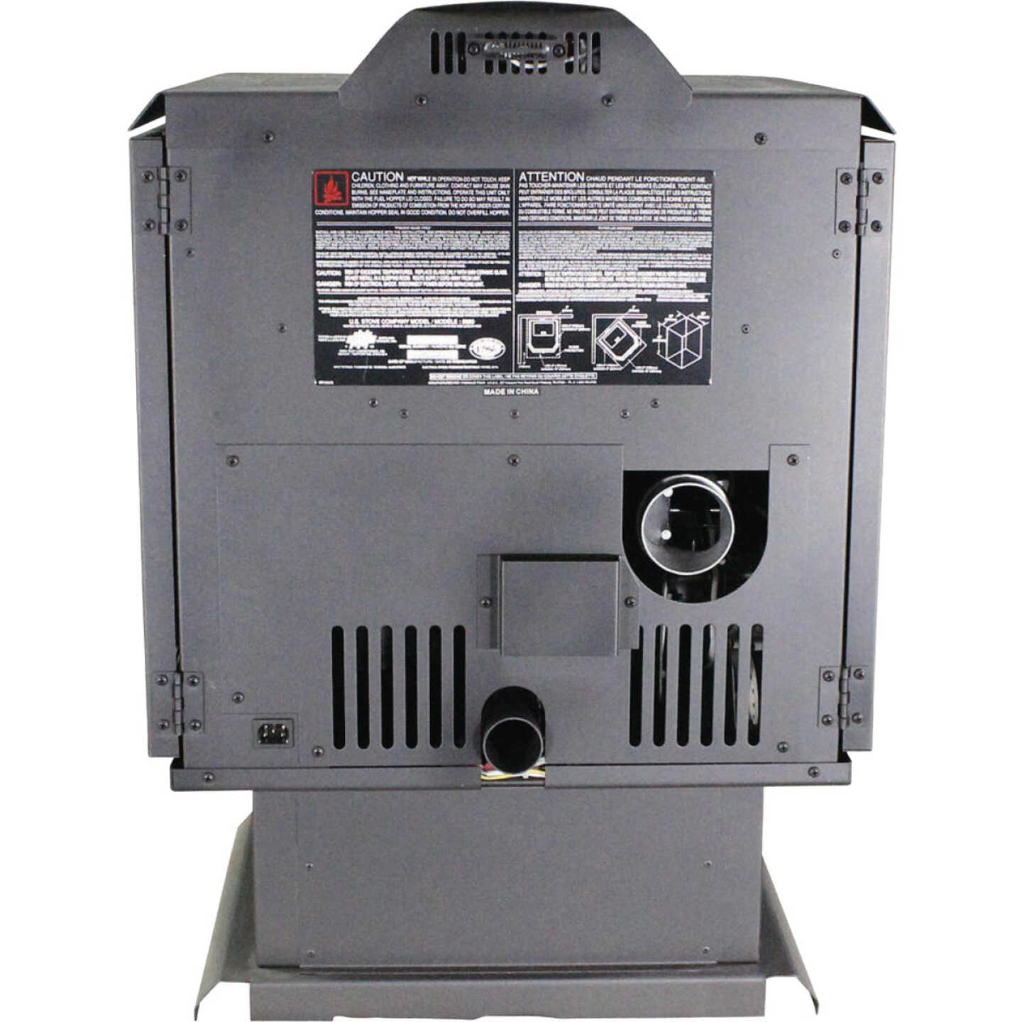 Ashley 2,200 Sq. Ft. Bay Front Pellet Stove with 45 Lb. Hopper Image 4