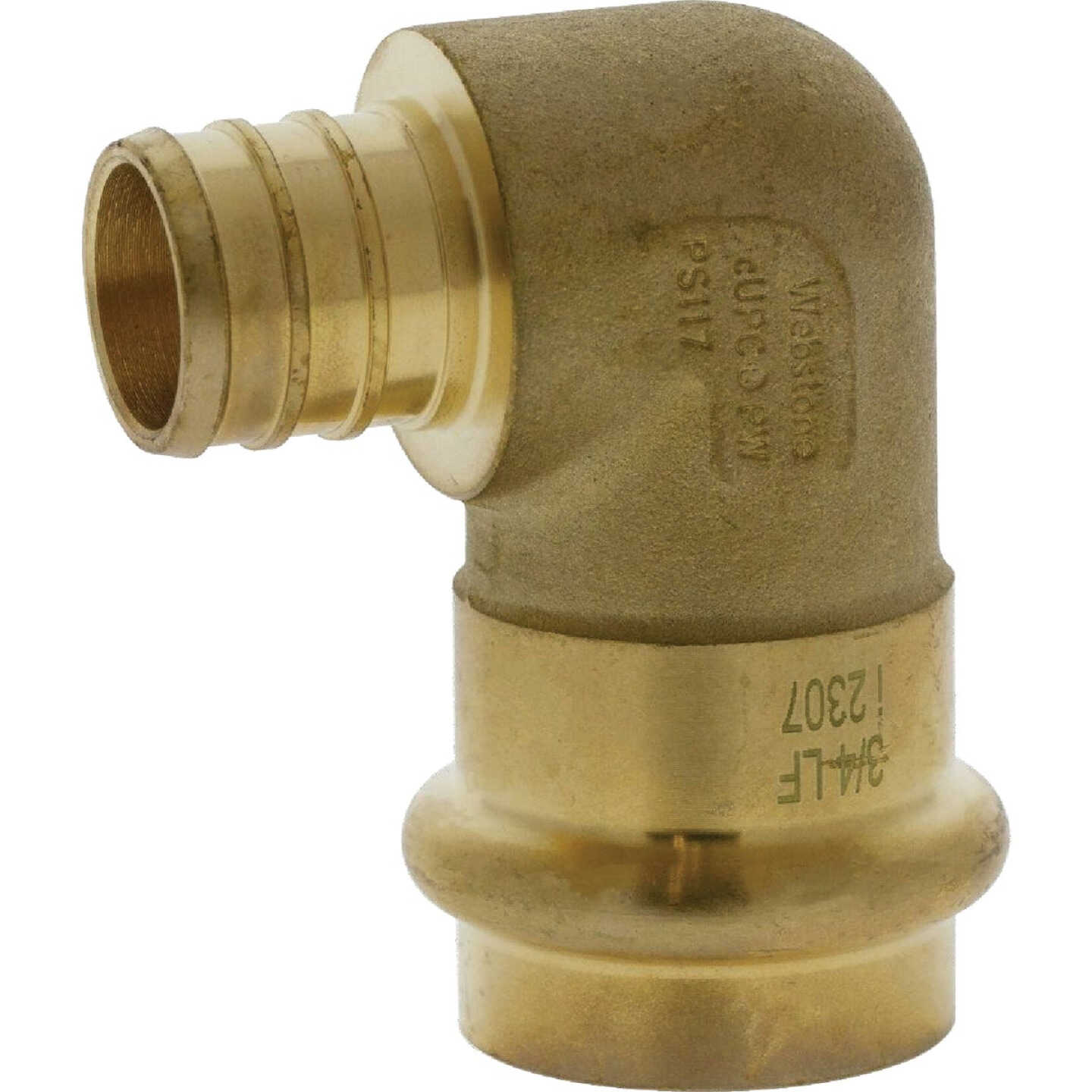 Nibco 3/4 In. Press x F1807 LF BR PEX 90 Transition Elbow Image 1