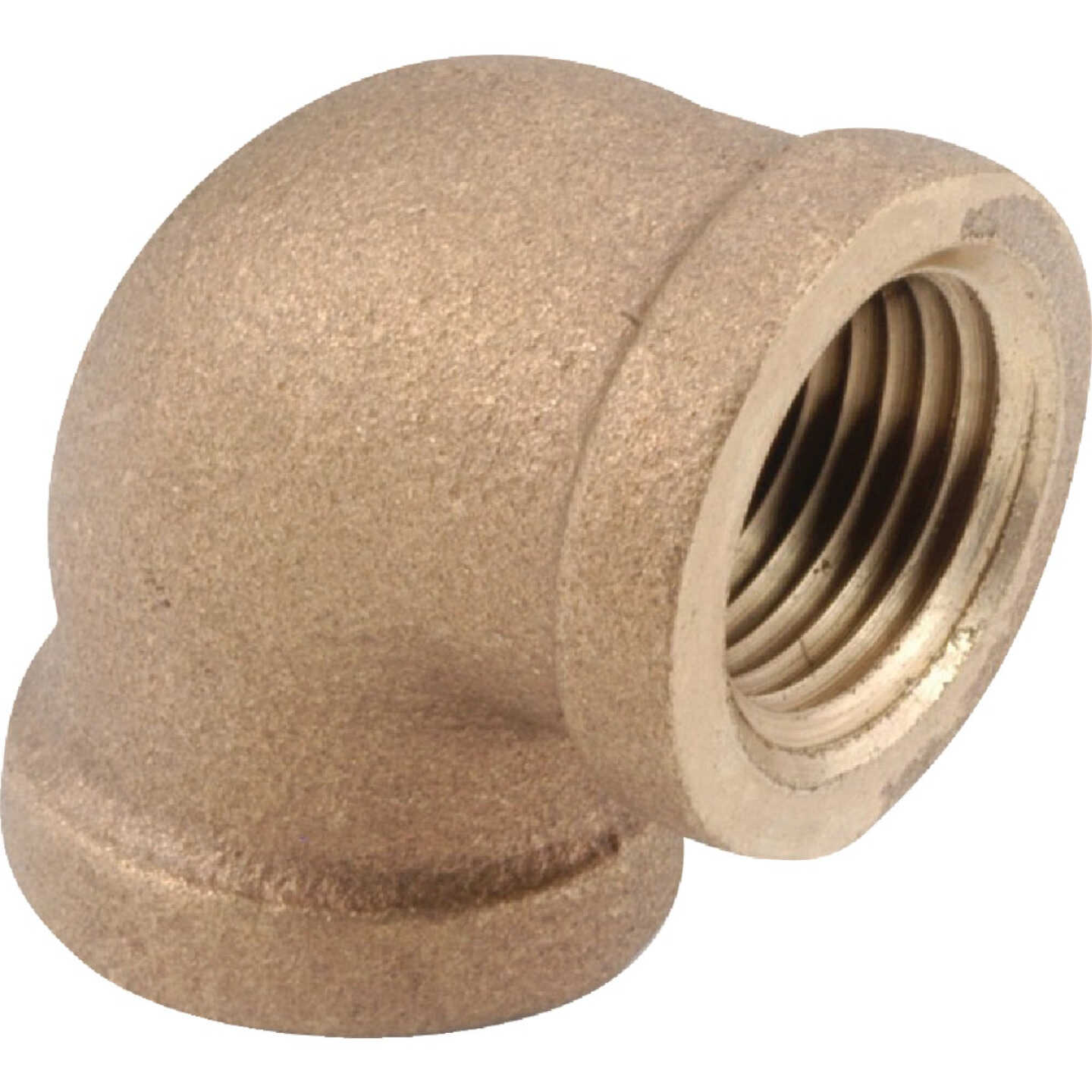 Anderson Metals 1/2 In. 90 Deg. Red Brass Threaded Elbow (1/4 Bend) Image 1