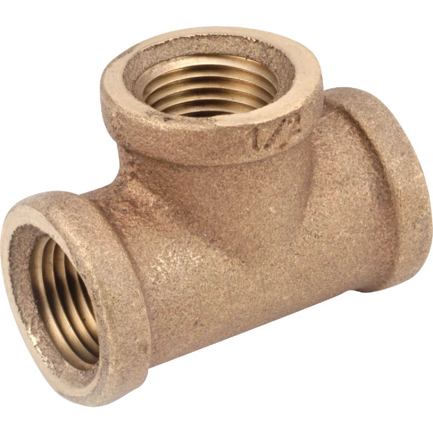 Anderson Metals 3/8 In. Red Brass Threaded Tee Image 1
