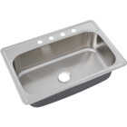 Common Goods 33 In. x 22 In. x 9 in. Top Mount Stainless Steel Kitchen Sink Image 1