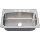 Common Goods 33 In. x 22 In. x 9 in. Top Mount Stainless Steel Kitchen Sink Image 2