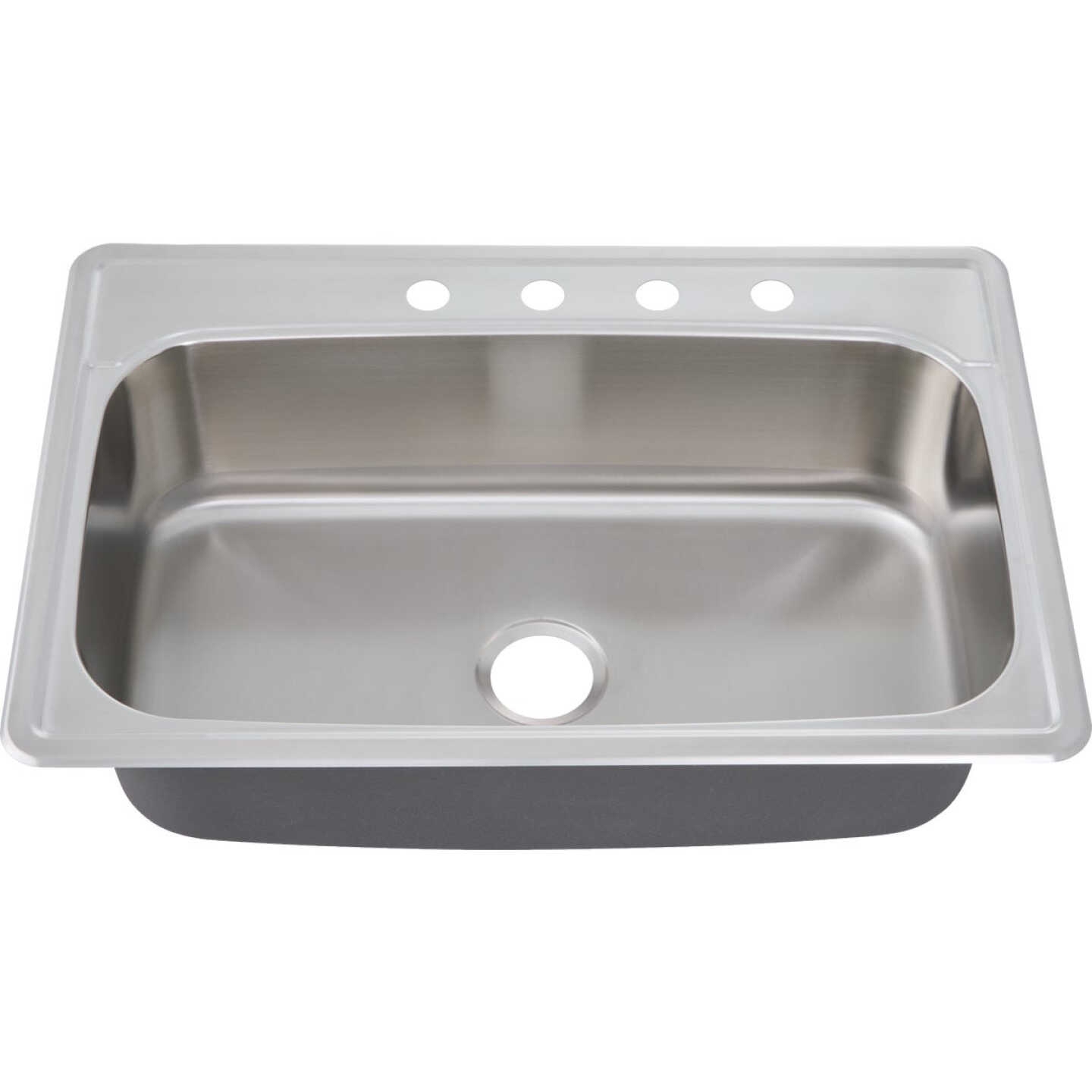Common Goods 33 In. x 22 In. x 9 in. Top Mount Stainless Steel Kitchen Sink Image 2