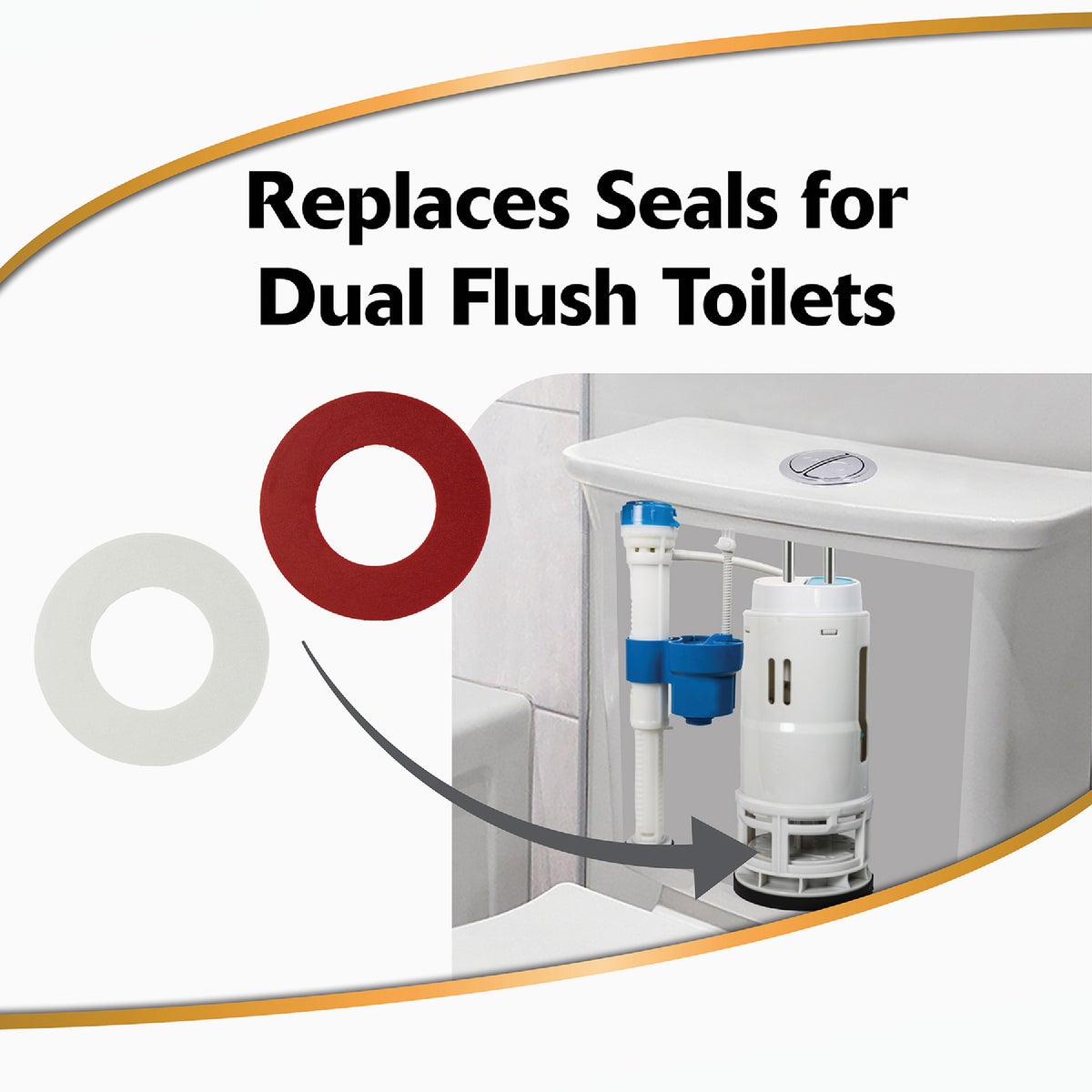 Korky Flush Valve Seal Kit for Dual Flush Valve Seals (3-Pack) Image 5