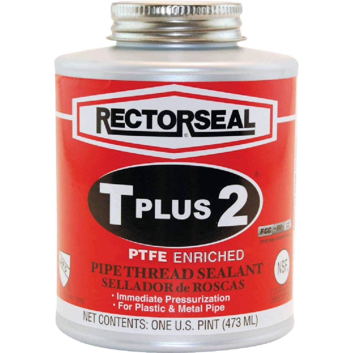 Rectorseal T Plus 16 Oz. White Pipe Thread Sealant with PTFE Image 1