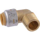 SharkBite 1/2 In. x 1/2 In. Push-to-Connect MNPT Brass Elbow (1/4 Bend) Image 1